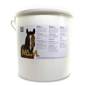 Veterinär-MSM für Pferde – 5 kg Pulver Organischer Schwefel zur Unterstützung von Gelenken, Muskeln und Hufen