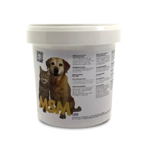 Veterinär-MSM für Hunde und Katzen – 0,5 kg Pulver Biologisch aktiver Schwefel zur Unterstützung von Gelenken, Muskeln und Bindegewebe
